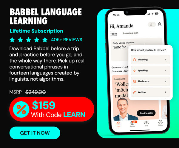 Babbel Language Learning: Lifetime Subscription (All Languages)