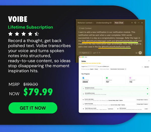 Voibe Lifetime Subscription