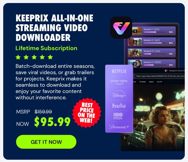 Keeprix All-in-One Streaming Video Downloader: Lifetime Subscription