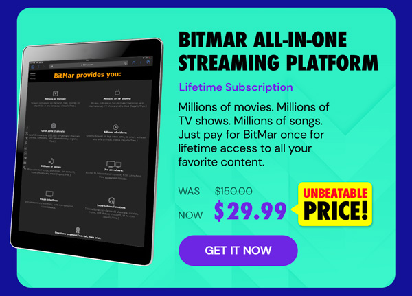 BitMar All-in-One Streaming Platform: Lifetime Subscription