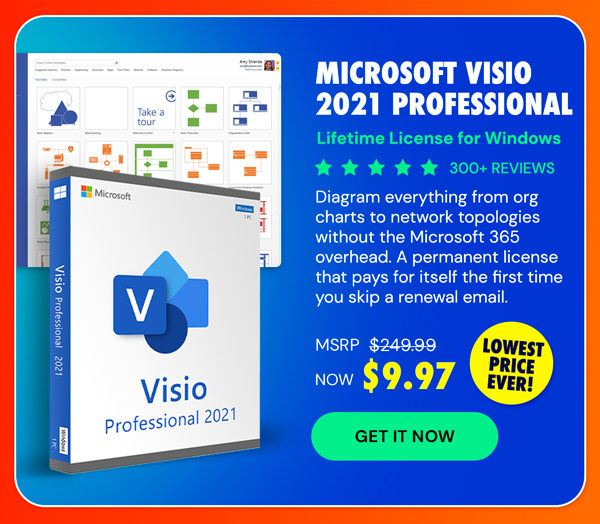 Microsoft Visio 2021 Professional: Lifetime License for Windows