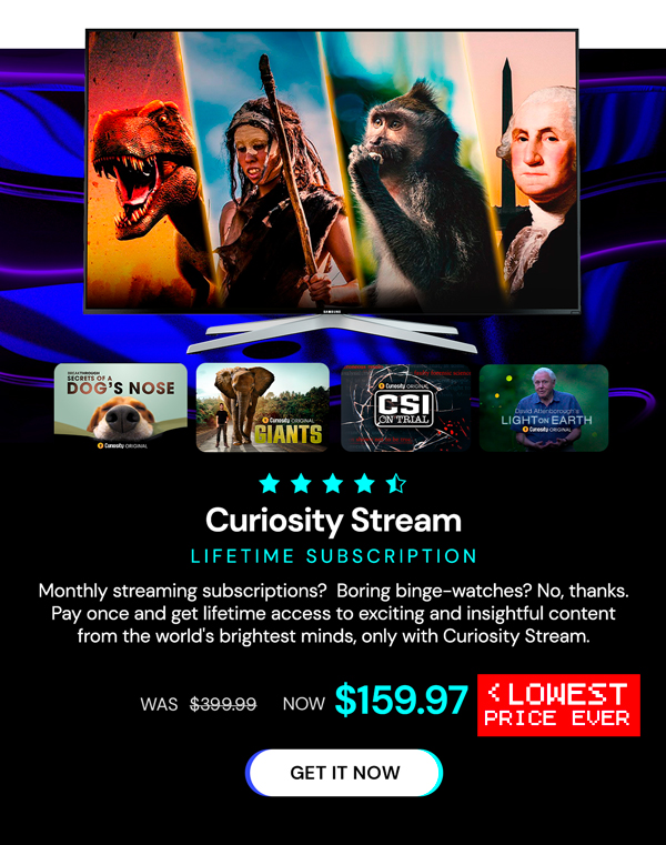 Curiosity Stream Lifetime Subscription