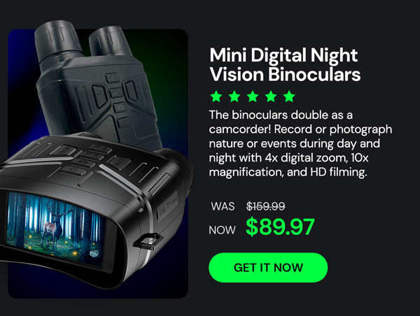 Mini Dual Tube Digital Night Vision Binoculars with 1080p HD Recording