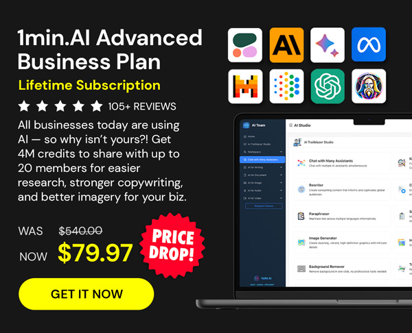 1minAI Advanced Business Plan Lifetime Subscription