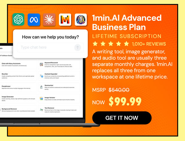 1minAI Advanced Business Plan Lifetime Subscription