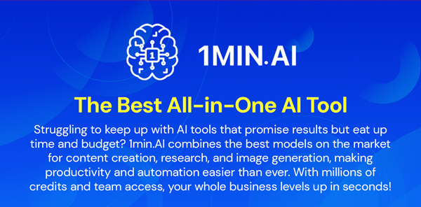 1minAI Advanced Business Plan Lifetime Subscription