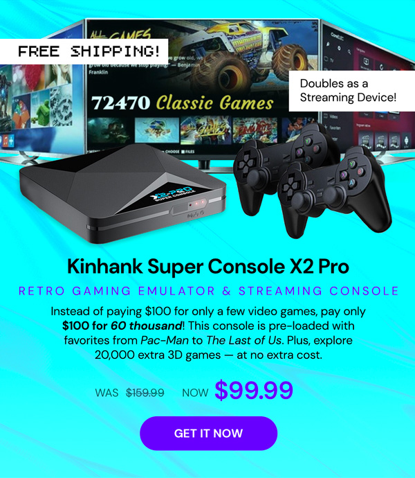 Kinhank Super Console X2 Pro Retro Gaming Emulator & Streaming Console