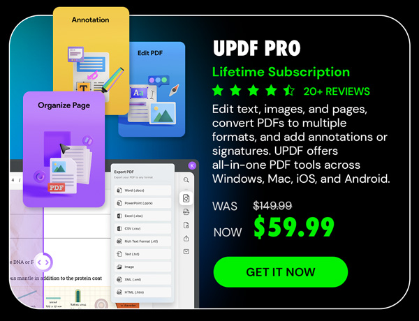 UPDF Pro: Lifetime Subscription