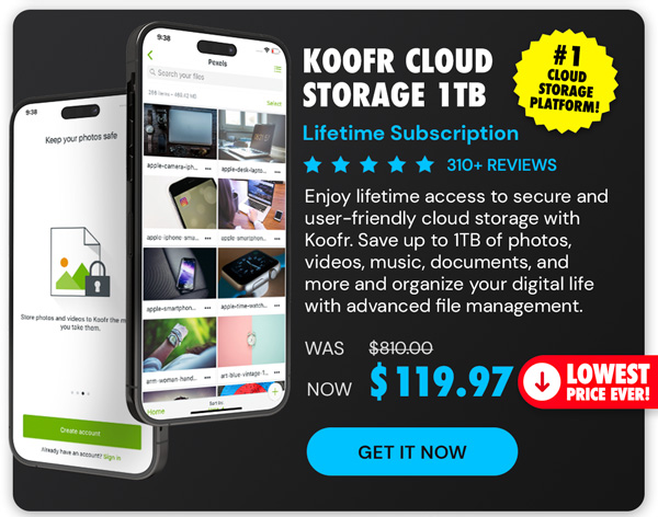 Koofr Cloud Storage: Lifetime Subscription (1TB)