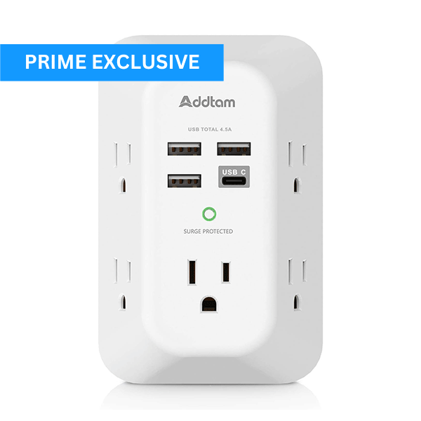 USB Wall Outlet Extender Surge Protector