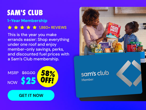 Sam's Club 1-Year Membership with Auto-Renew!