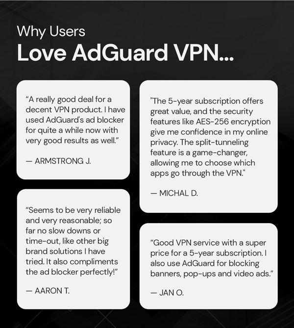AdGuard VPN: 5-Yr Subscription