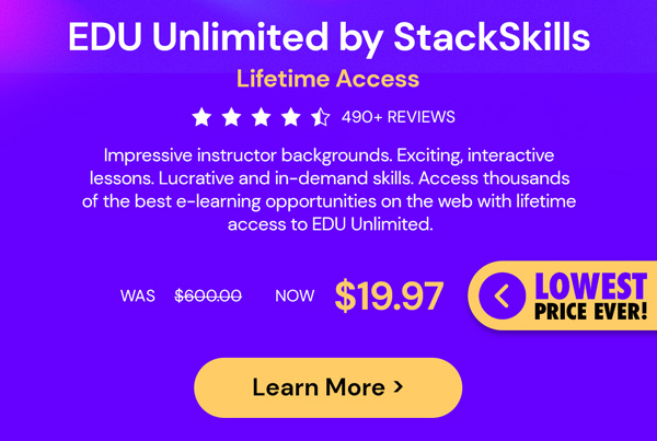 EDU Unlimited by StackSkills: Lifetime Access