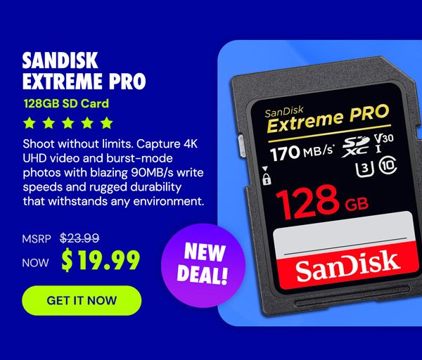 SanDisk Extreme Pro 128GB SD Card