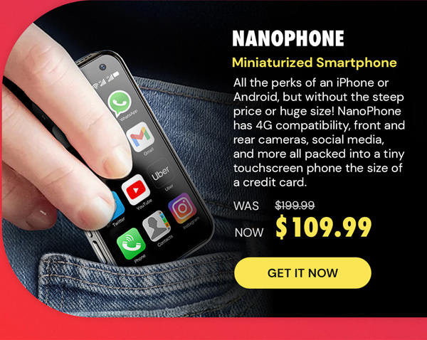 NanoPhone - A Miniaturized Smartphone Packed with Mega Features!