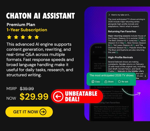 ChatOn AI Assistant Premium Plan: 1-Year Subscription