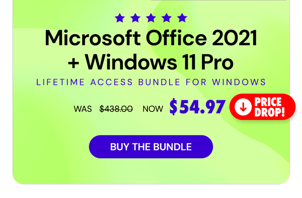 The Ultimate Microsoft Office Professional 2021 for Windows: Lifetime License + Windows 11 Pro Bundle