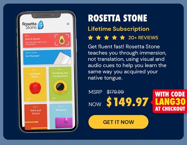 Rosetta Stone: Lifetime Subscription (All Languages)
