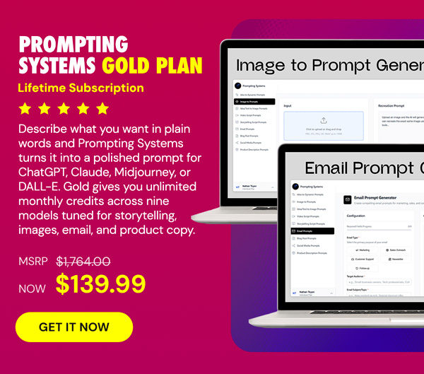 Prompting Systems: Lifetime Subscription (Gold Plan)