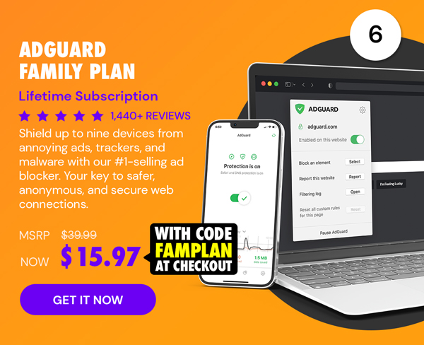 AdGuard VPN: 5-Yr Subscription