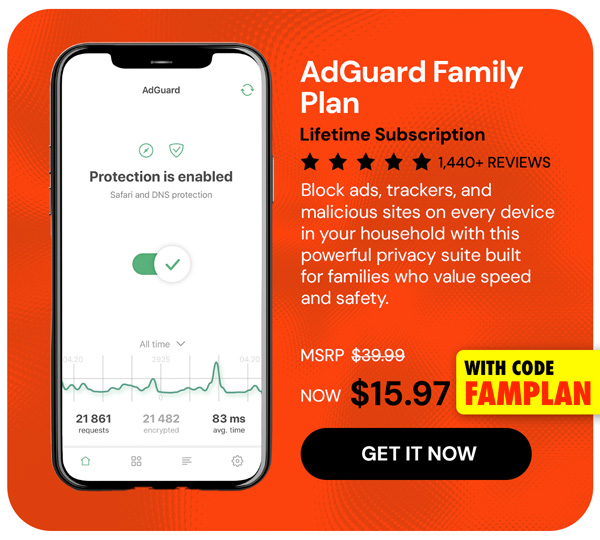 AdGuard Family Plan: Lifetime Subscription