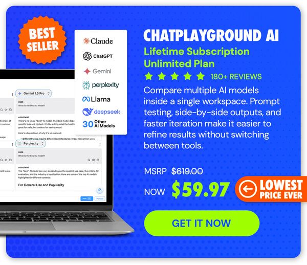 ChatPlayground AI: Lifetime Subscription (Unlimited Plan)