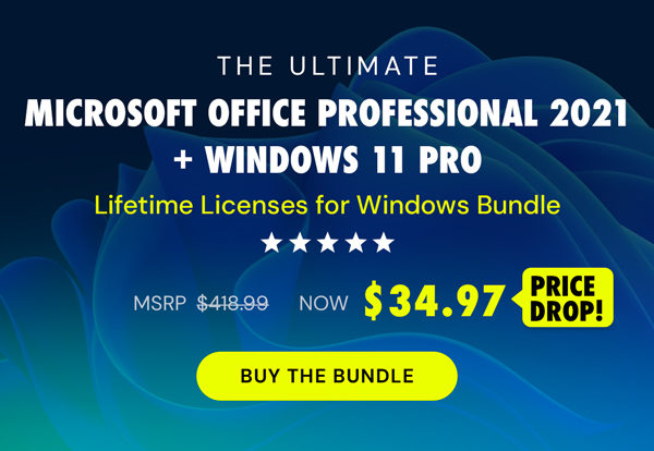 The Ultimate Microsoft Office Professional 2021 for Windows: Lifetime License + Windows 11 Pro Bundle