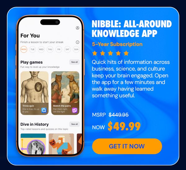 Nibble All-Around Knowledge App (5-Yr Subscription)