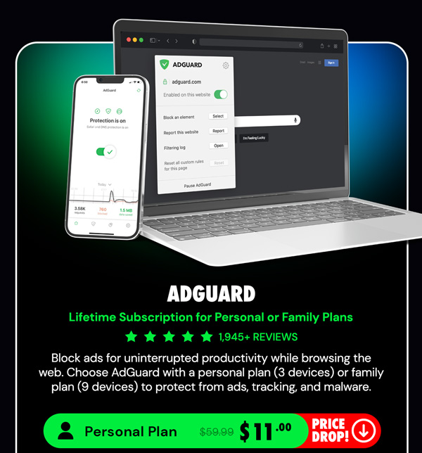 AdGuard: Lifetime Subscription