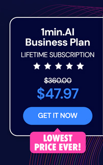 1minAI: Lifetime Subscription (Business Plan)