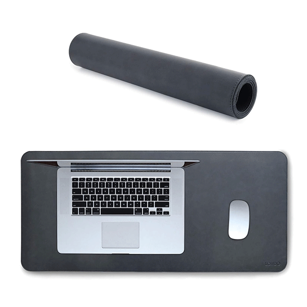 Large, Non-Slip Leather Desk Mat