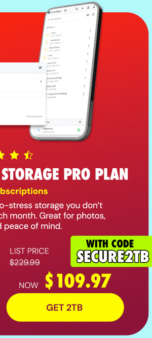 FolderFort 2TB Cloud Storage Pro Plan: Lifetime Subscription