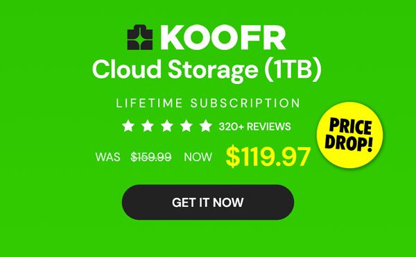 Koofr Cloud Storage: Lifetime Subscription (1TB)