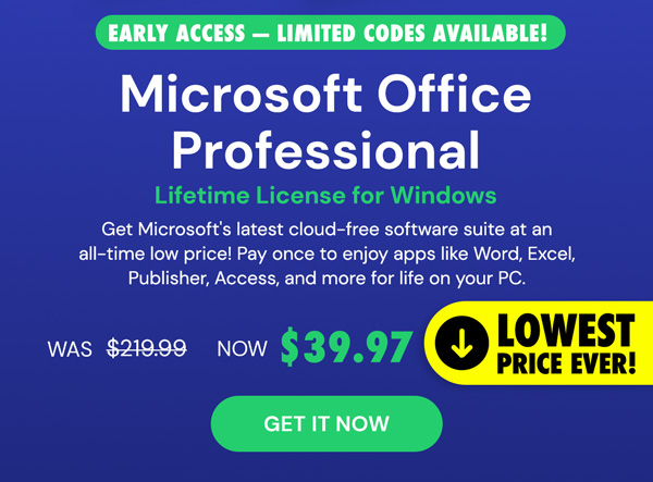 Microsoft Office Professional 2021 for Windows: Lifetime License (Non Binding)