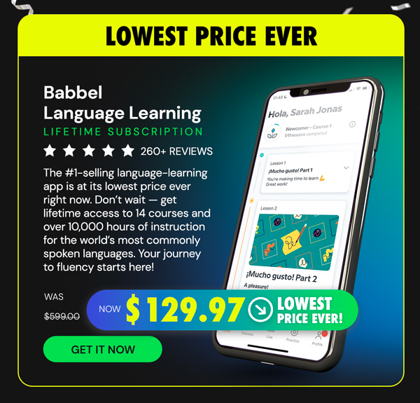 Babbel Language Learning: Lifetime Subscription (All Languages)