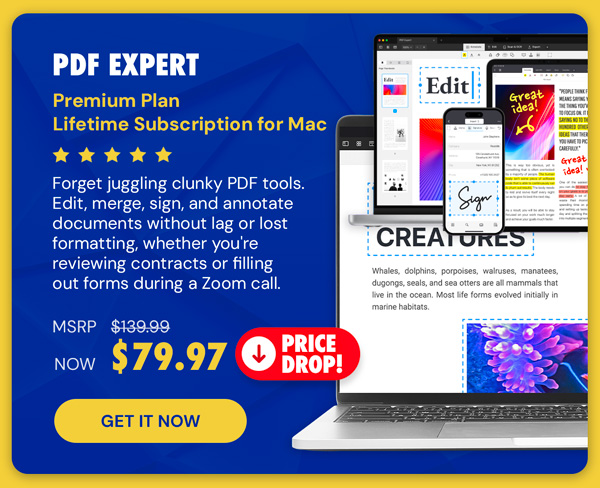 PDF Expert Premium Plan: Lifetime Subscription (Mac)