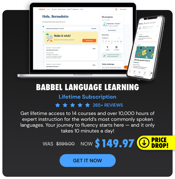 Babbel Language Learning: Lifetime Subscription (All Languages)