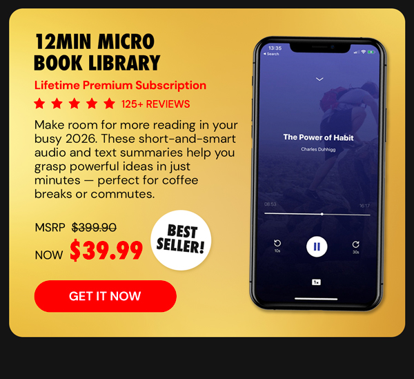 12min Micro Book Library: Lifetime Premium Subscription