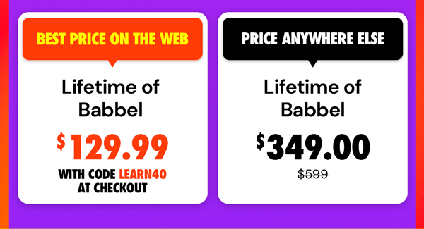 Babbel Language Learning: Lifetime Subscription (All Languages)