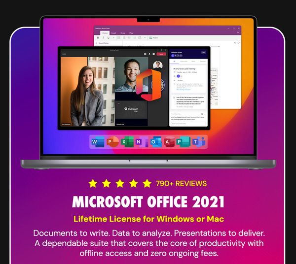Microsoft Office Professional 2021 for Windows or Mac: Lifetime License