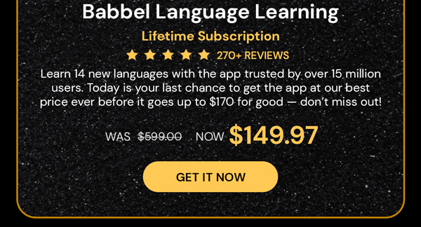 Babbel Language Learning: Lifetime Subscription (All Languages)