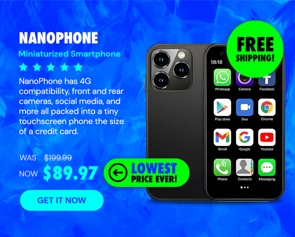 NanoPhone - A Miniaturized Smartphone Packed with Mega Features!