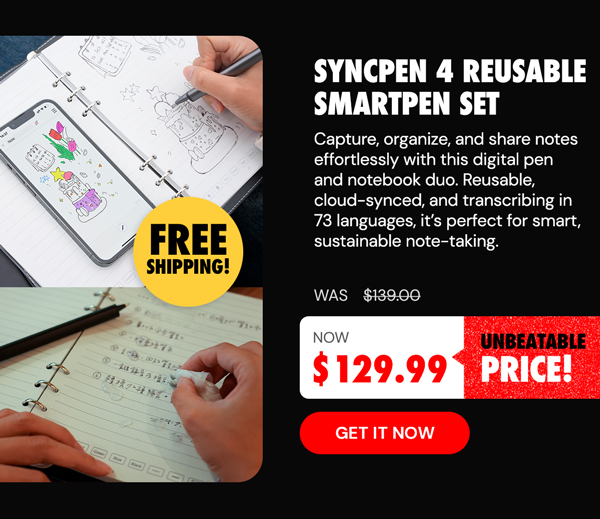 SyncPen 4 Reusable Smartpen Set