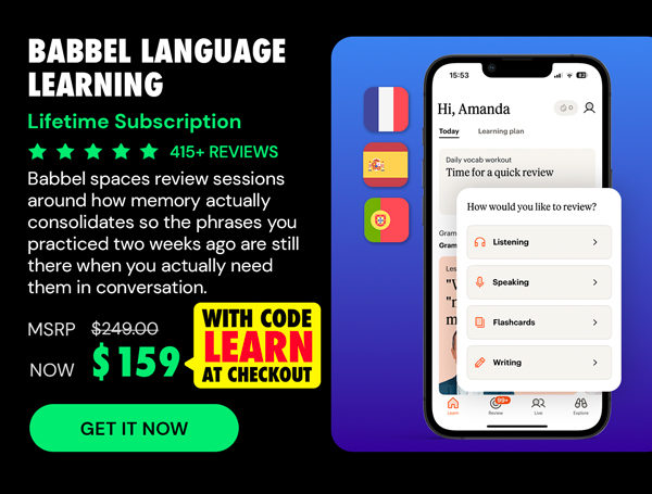 Babbel Language Learning: Lifetime Subscription (All Languages)