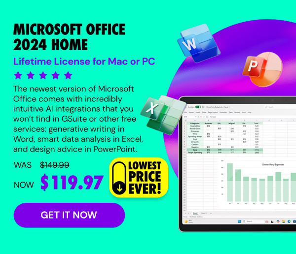 Microsoft Office 2024 Home for Mac or PC