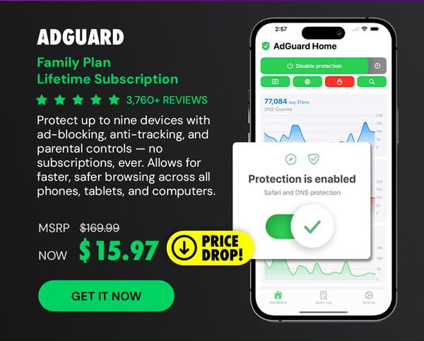 AdGuard Family Plan: Lifetime Subscription