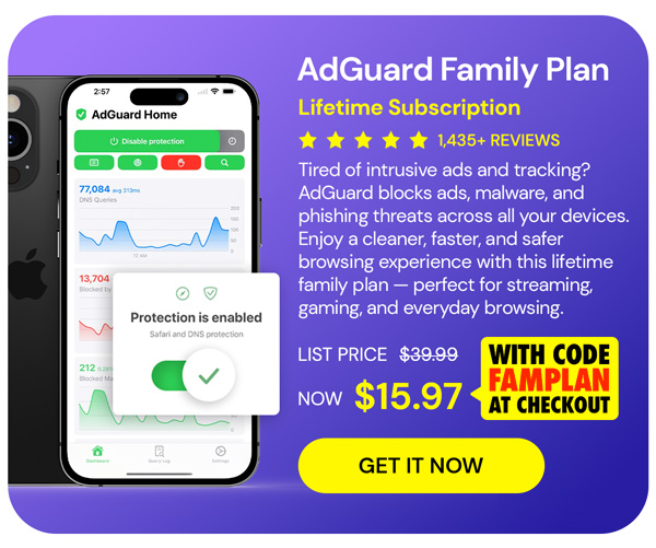 AdGuard Family Plan: Lifetime Subscription