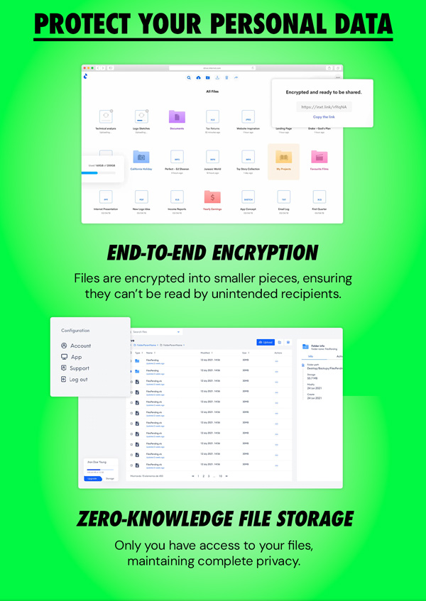 Internxt Cloud Storage Lifetime Subscription: 10TB Plan