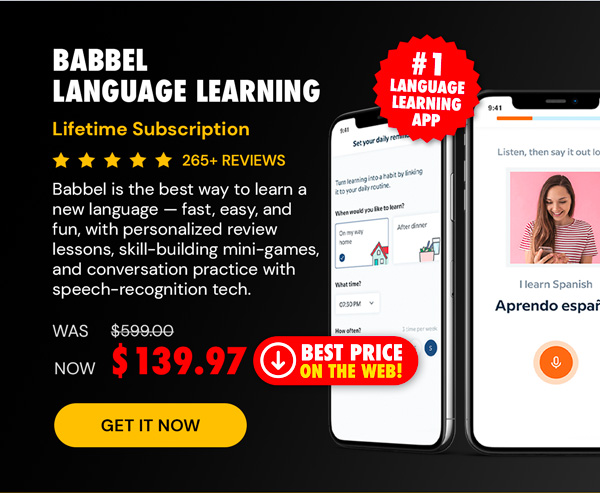 Babbel Language Learning: Lifetime Subscription (All Languages)