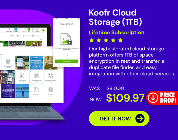 Koofr Cloud Storage: Lifetime Subscription (1TB)